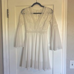 Bohemian white dress